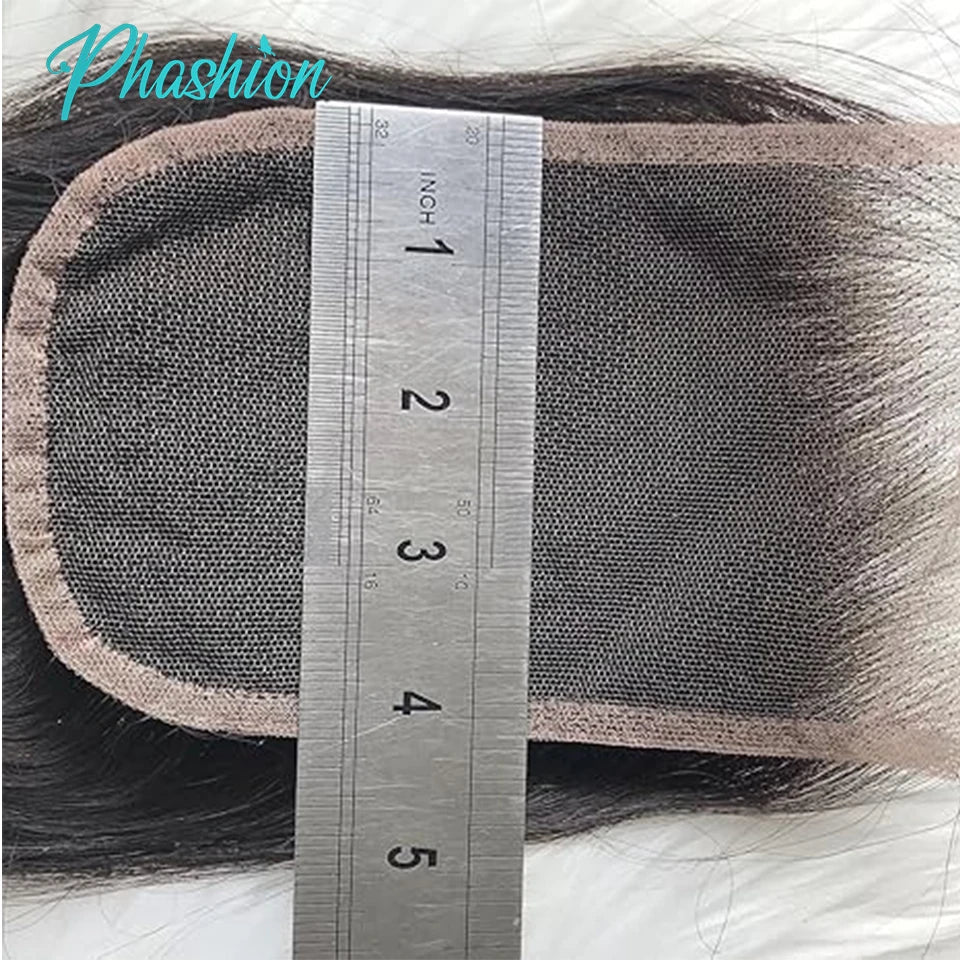 Phashion 4x6 2X6 Real HD Lace Only Deep Parting Straight Hair Ultra-thin Swiss Lace Closure Tiny Knots 100% Human Hair On Sale