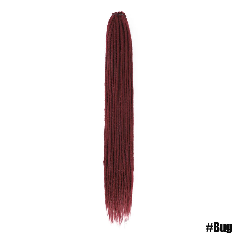 Synthetic Dreadlock Extensions – Handmade Crochet Hair 24" & 36" Luxegan