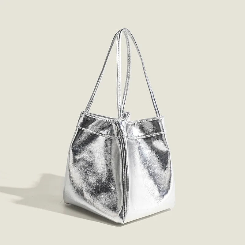 Bucket Bag for Women New Fashion Simple Handbag | Classic Versatile Trendy Top-Handle Bags Small Bag Luxegan