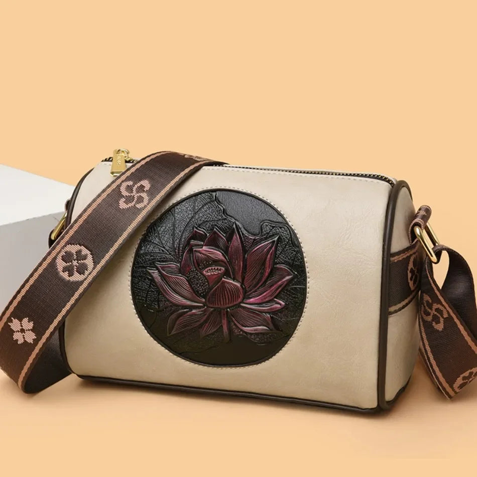 Genuine Soft PU Leather Handbags for Women | Vintage Shoulder Tote Bag & Large Capacity Purse