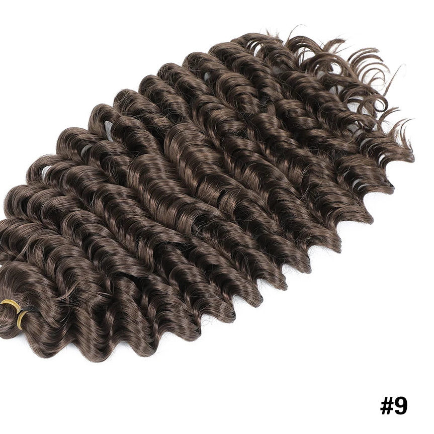 Afro Curly Deep Wavy Twist Synthetic Crochet Hair – 24 Inch | Ombre & Solid Colors | 3–9 Pack - view 17