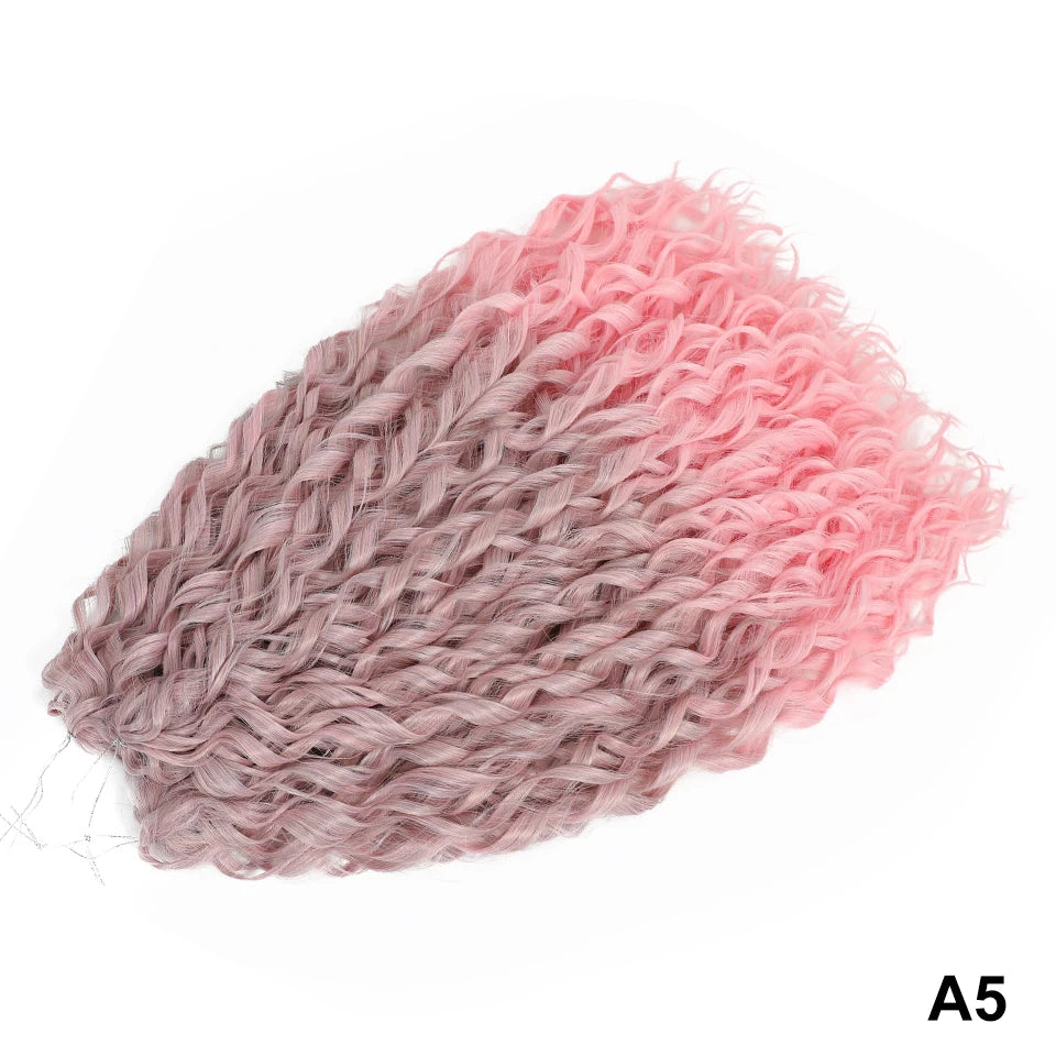 Jessica Curls Crochet Braiding Hair | Synthetic Water Wave Twist Hair 22 Inch | 53 Colors