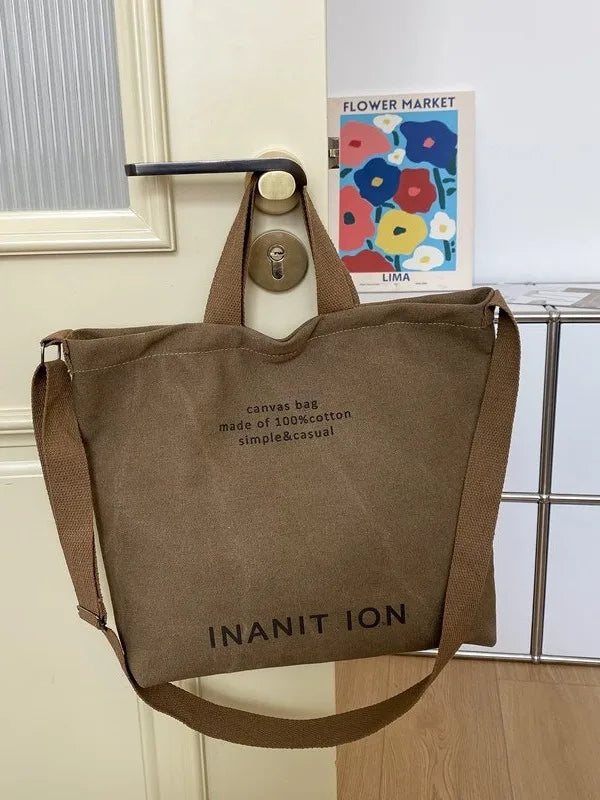 Unisex Large Capacity Canvas Commuter Bag Luxegan