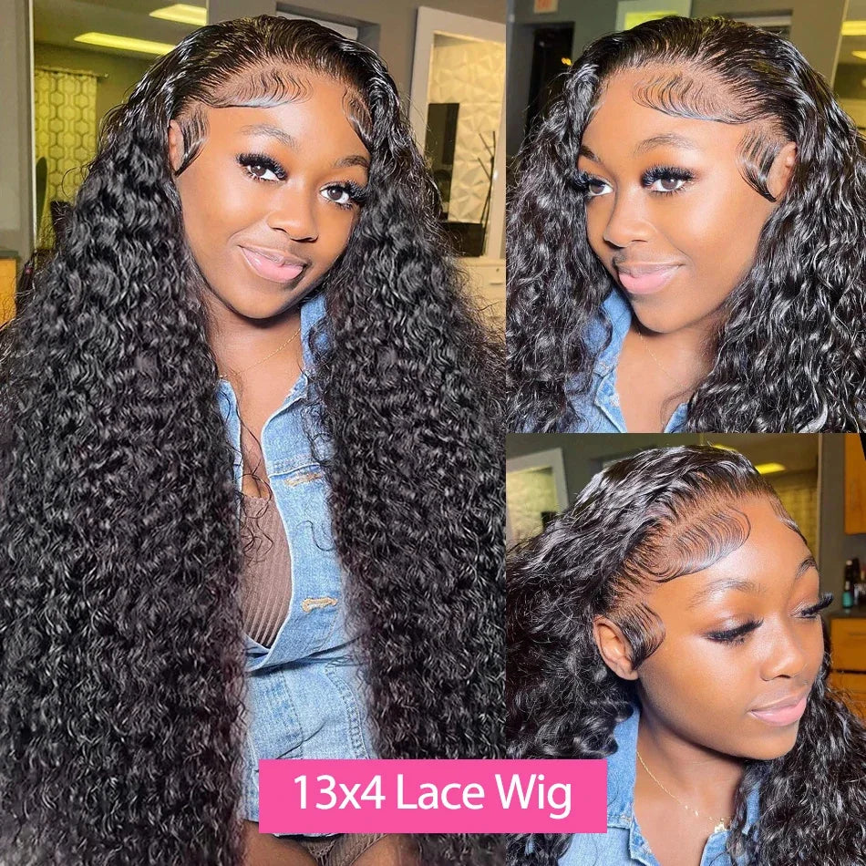 Long Deep Wave Brazilian Human Hair Wig | Sophisticated 13x6 HD Swiss Lace | Elegant Full Lace & 13x4 Frontal Options | "Dignified" 26+ Inch Remy Hair for High-Fashion Versatile Styling Luxegan