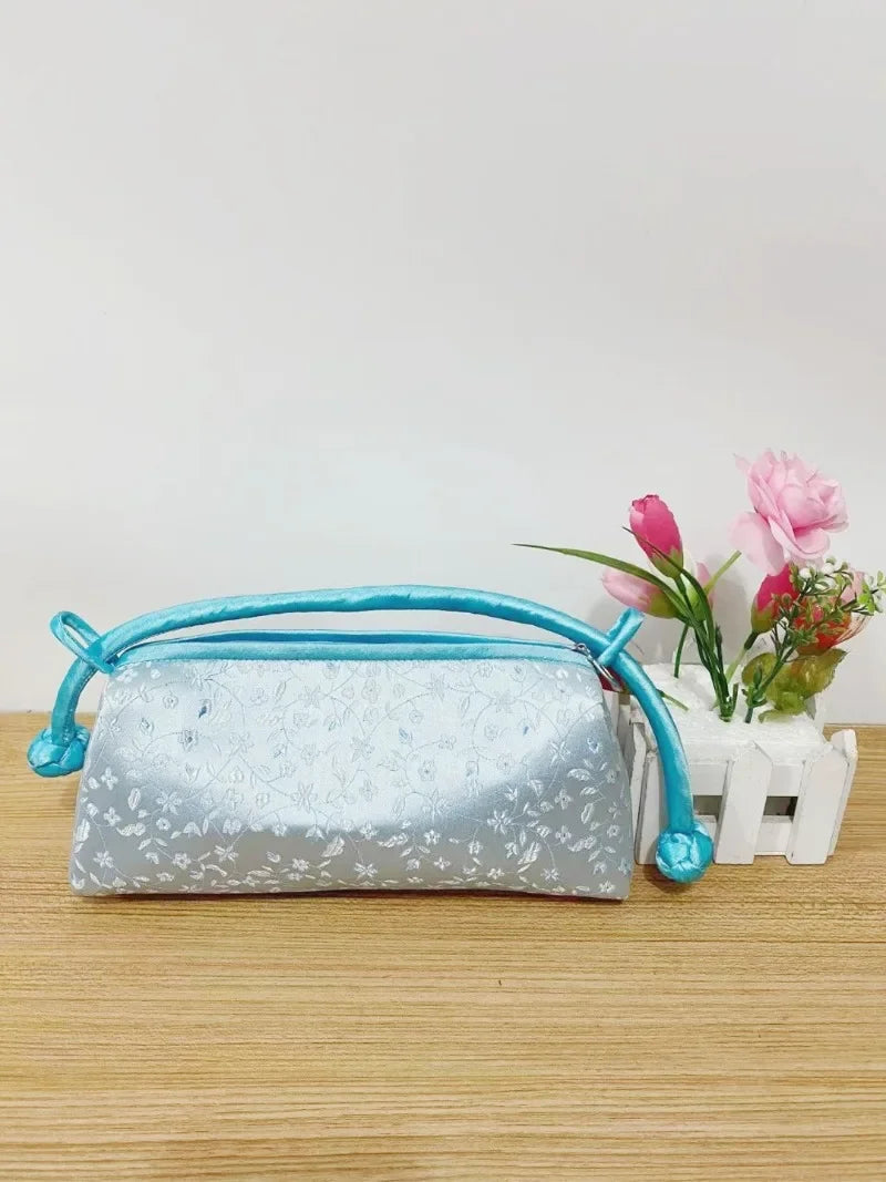 Vintage Cotton Shell Bag | Fringe & Crane Embroidery Chain Crossbody Luxegan