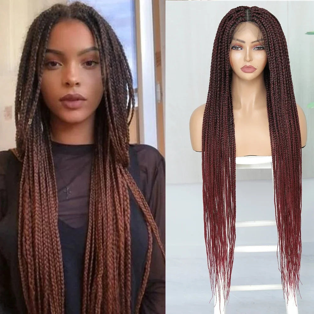  IPARTY 32" Knotless Faux Locs Wig | Full Lace Goddess Braids Luxegan
