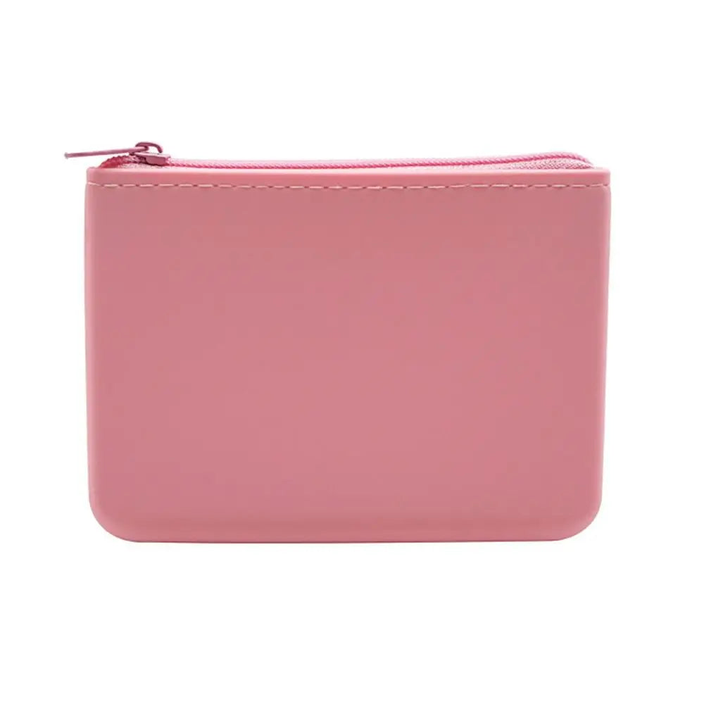 Mini Multifunction Rectangular Wallet | Waterproof Silicone & Nylon Zipper Coin Purse Luxegan