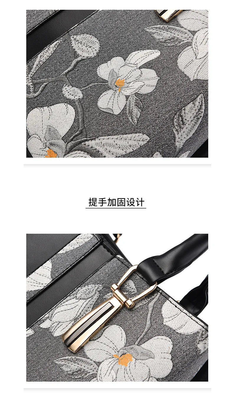 Personalized Embroidered Mother Bag | Large Capacity Shoulder Bag & Tote Luxegan