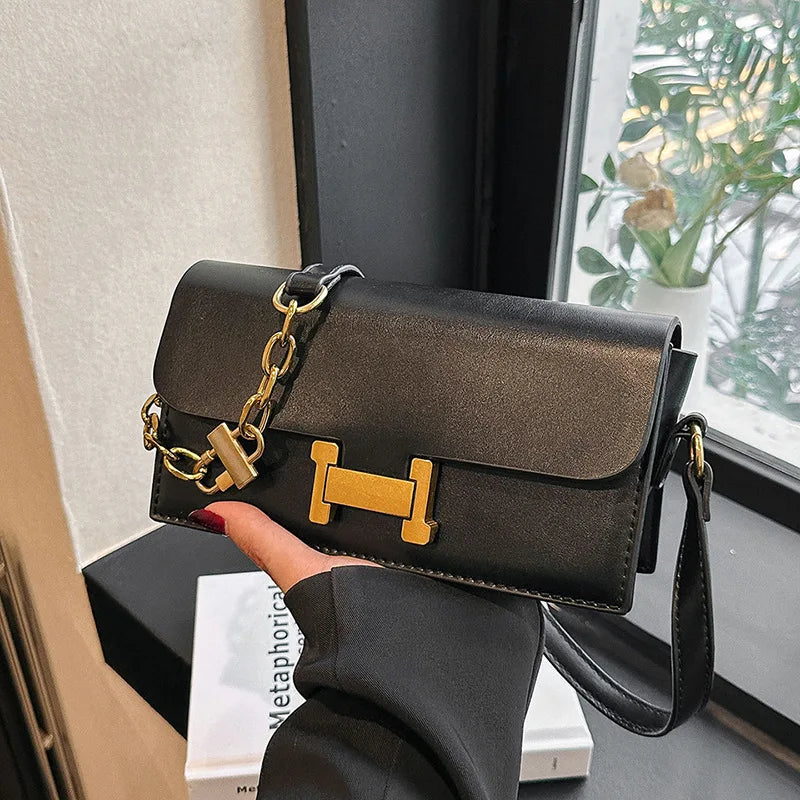 High-Quality Textured Messenger Bag | Versatile Small Square Handbag Luxegan