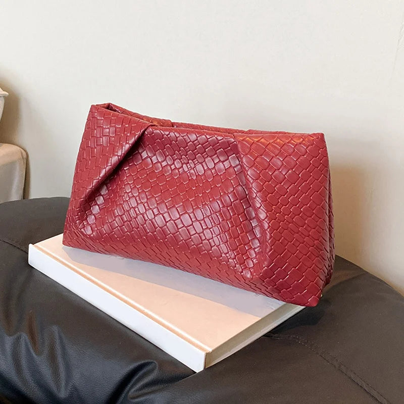 Bolso de mano multifuncional de moda para mujer, cartera de noche con patrón en relieve, gran capacidad, bolsillo para teléfono, monedero de lujo para mujer