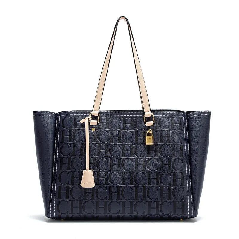New Embossed Handbag | Large Capacity Commuter Bag for Women's Travel (Stylish & Spacious Tote) Luxegan
