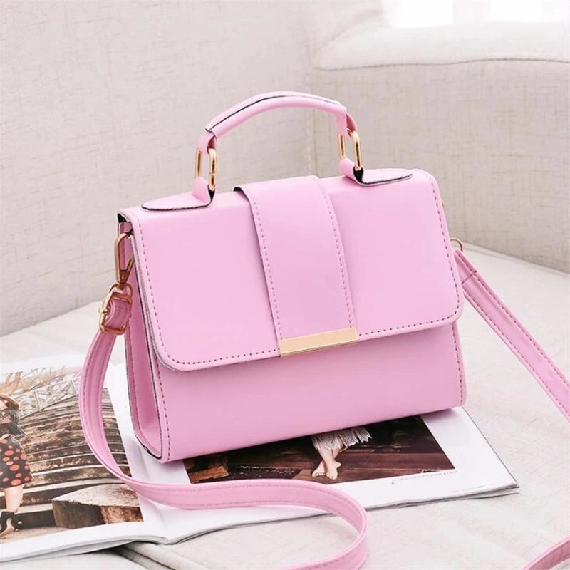 Women's Fashion PU Leather Shoulder Bag | Small Flap Crossbody Handbags & Top Handle Messenger Bags (High-Quality Luxury Ladies Hand Bag) Luxegan