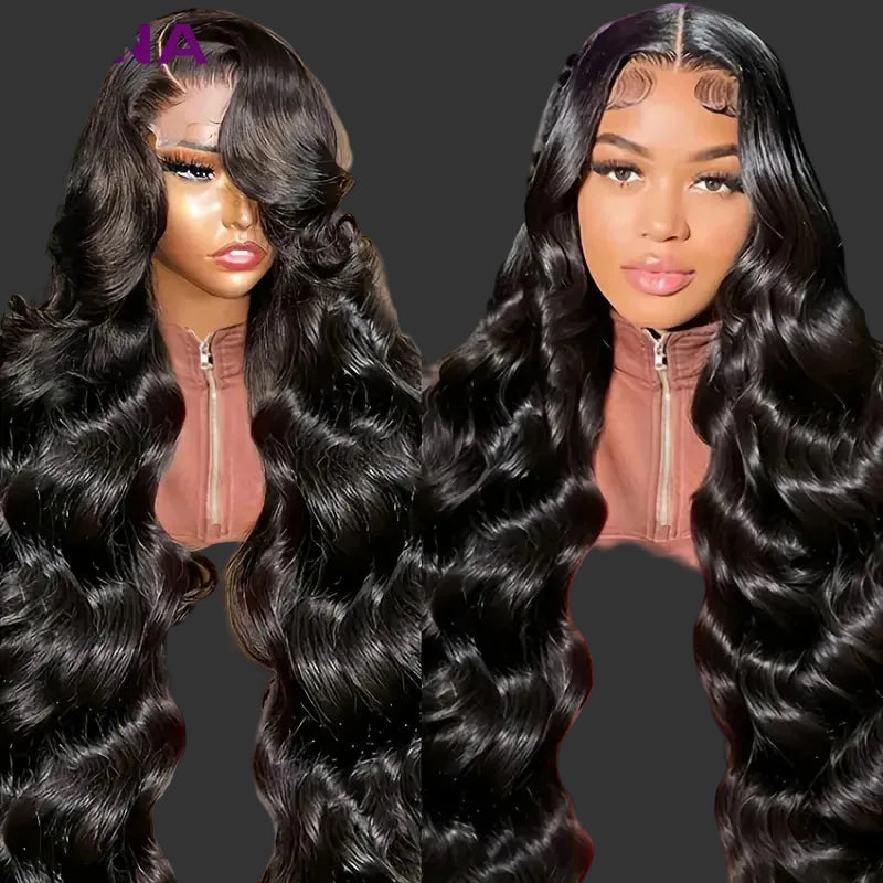 Luxury Ombre Blonde Body Wave Lace Front Wig | 13x6 / 13x4 Transparent Swiss Lace Frontal Wig | 100% Malaysian Remy Human Hair Multi-Tonal Black Brown to Honey Blonde 5x5 Closure Wig for Women (26+ Inch Long) Luxegan
