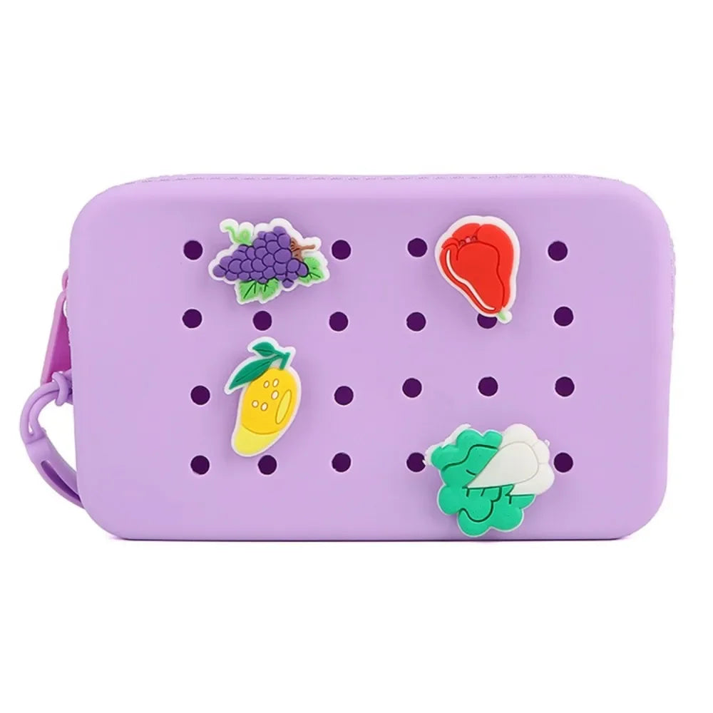 New Summer Bag Holes Coin Purse | Cute Silicone Mini Card Holder & Zipper Money Bag (Unisex) Luxegan