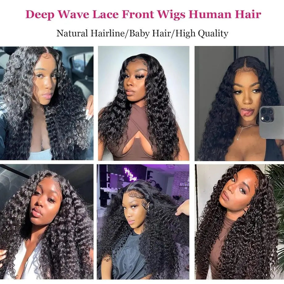 40-Inch Curly Water Wave HD Lace Frontal Wig | Sophisticated 13x6 Transparent Lace | Elegant "Brazilian Remy" Ultra-Long Silhouette | "Dignified" Pre-Plucked Human Hair for Radiant Versatile Styling Luxegan