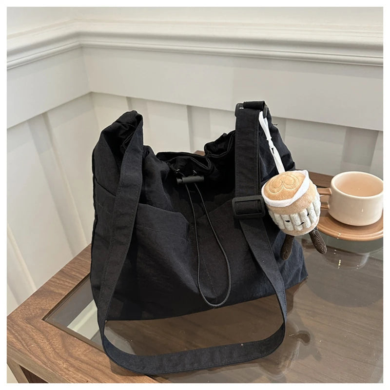 Lightweight Nylon Tote | Large Capacity Shoulder & Crossbody Bag Luxegan