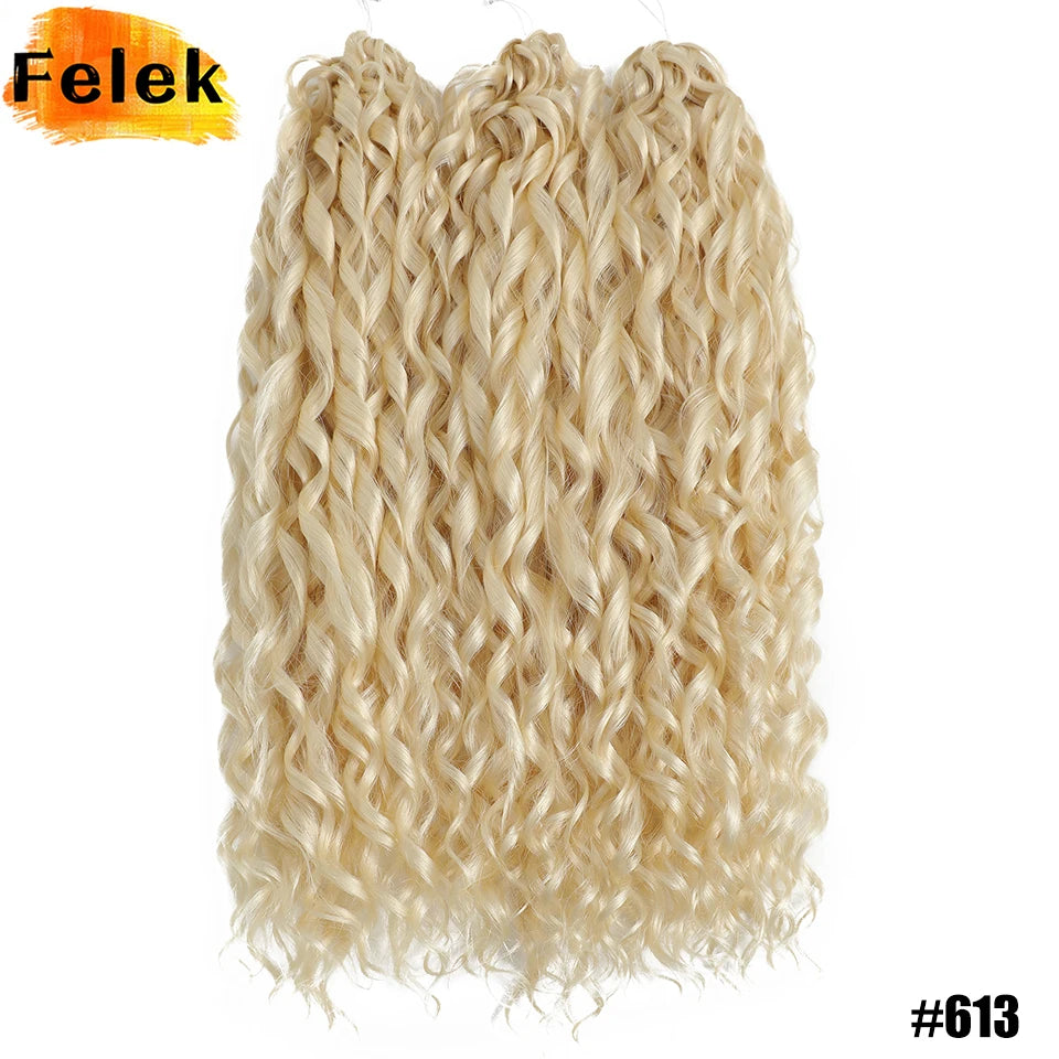 Jessica Hair Deep Wavy Twist Crochet Hair 22 Inch | 100G | 54 Colors | 3 Packs/Lot