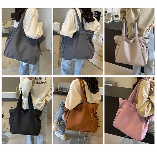 Large Capacity Casual Tote Bag | Simple Travel Handbag & Aesthetic Shoulder Bag Luxegan