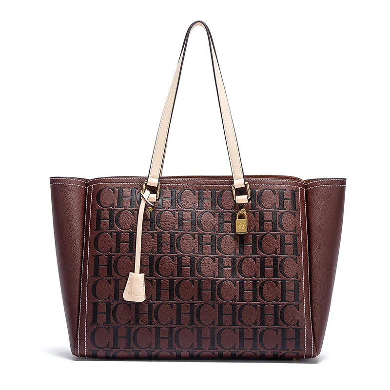 New Embossed Handbag | Large Capacity Commuter Bag for Women's Travel (Stylish & Spacious Tote) Luxegan