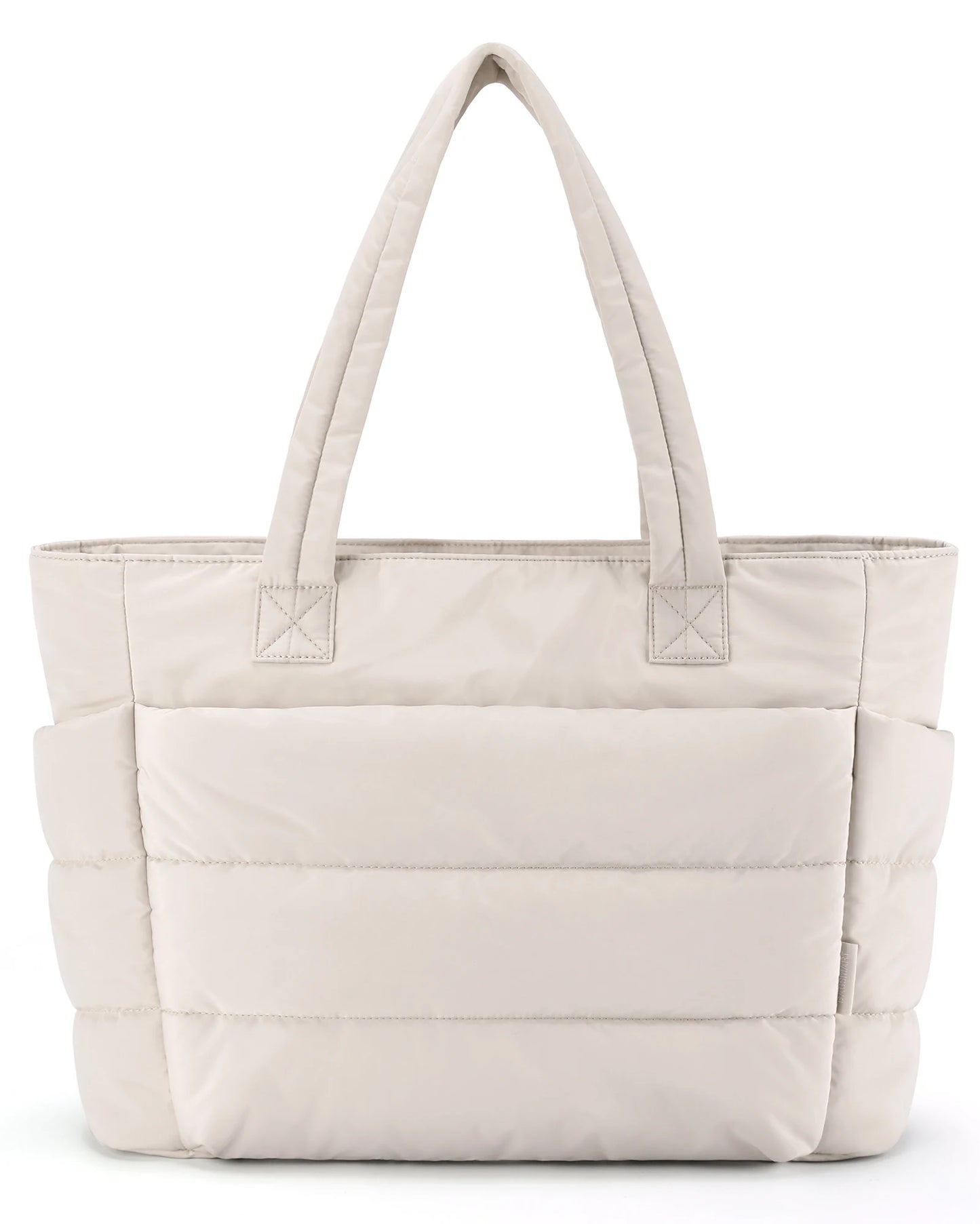 The Bubble Tote Bag Cotton Padded Female Quilting Puffy Shoulder Shopper Purse | Simple Daily Handbag Women's Bags Luxegan