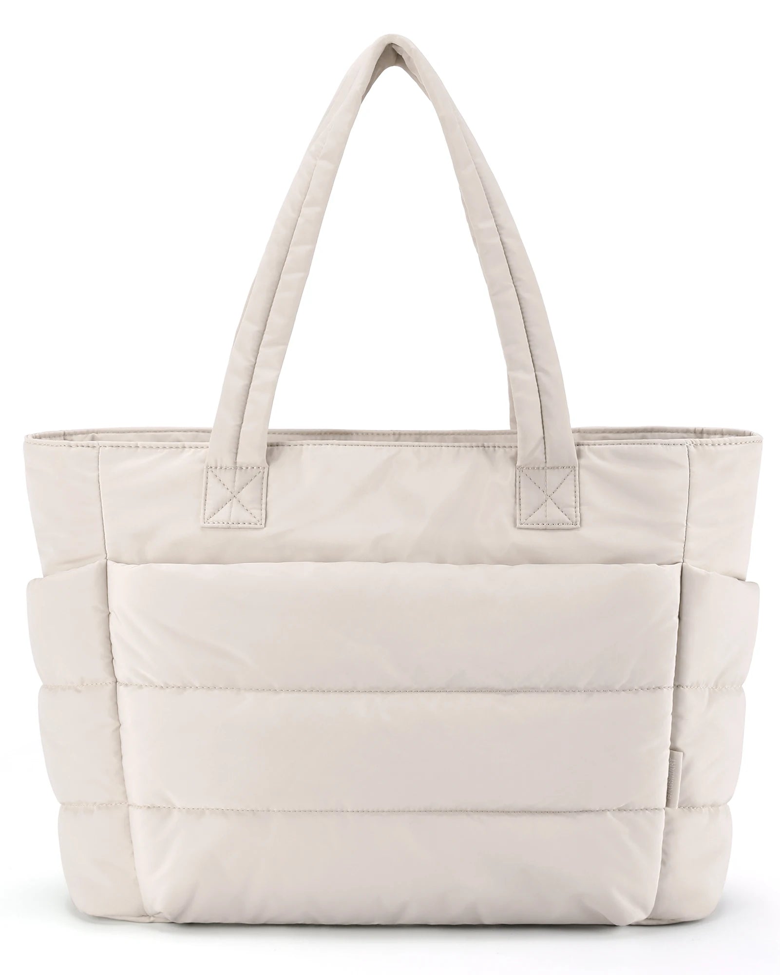 The Bubble Tote Bag Cotton Padded Female Quilting Puffy Shoulder Shopper Purse | Simple Daily Handbag Women's Bags Luxegan