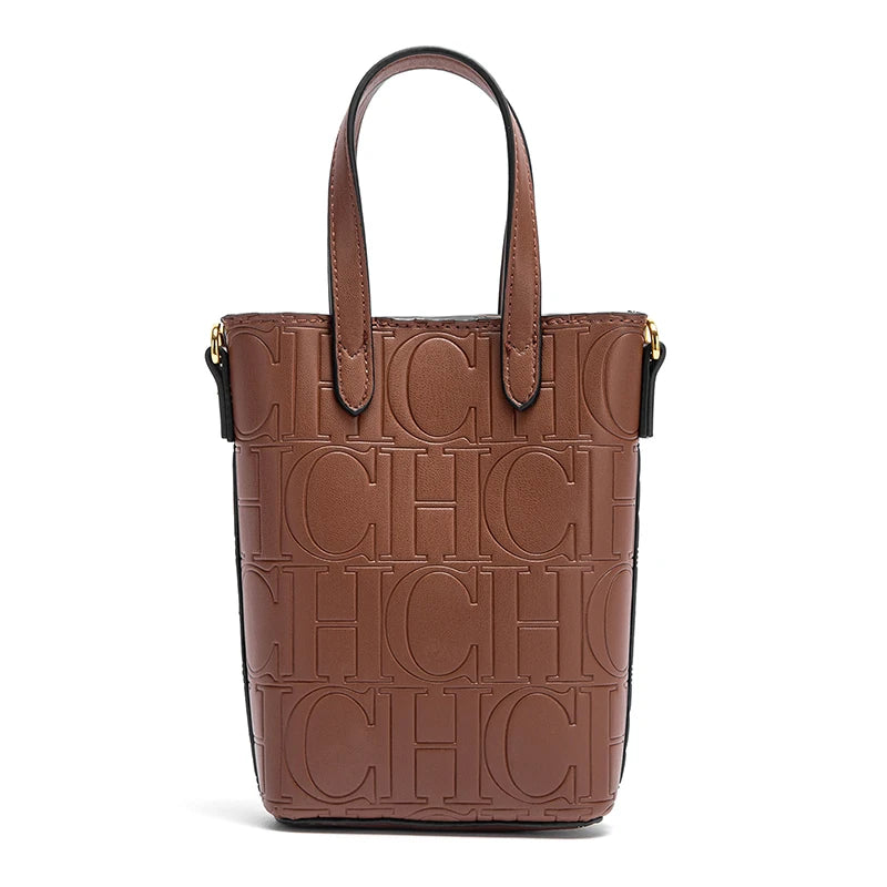 Simple Barrel-Shaped Phone Crossbody Bag | Minimalist Wallet Luxegan