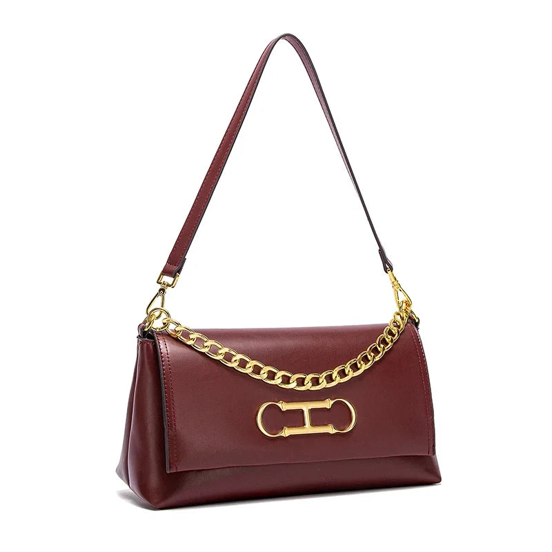 Pure Simple Classic Retro Square Ladies Shoulder Bag | Fashionable Exquisite Workmanship New Women's Crossbody Bag Luxegan