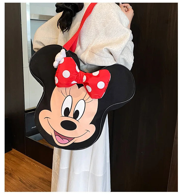 Unisex Disney Cartoon Canvas Tote | Large Capacity Shopping Bag Luxegan