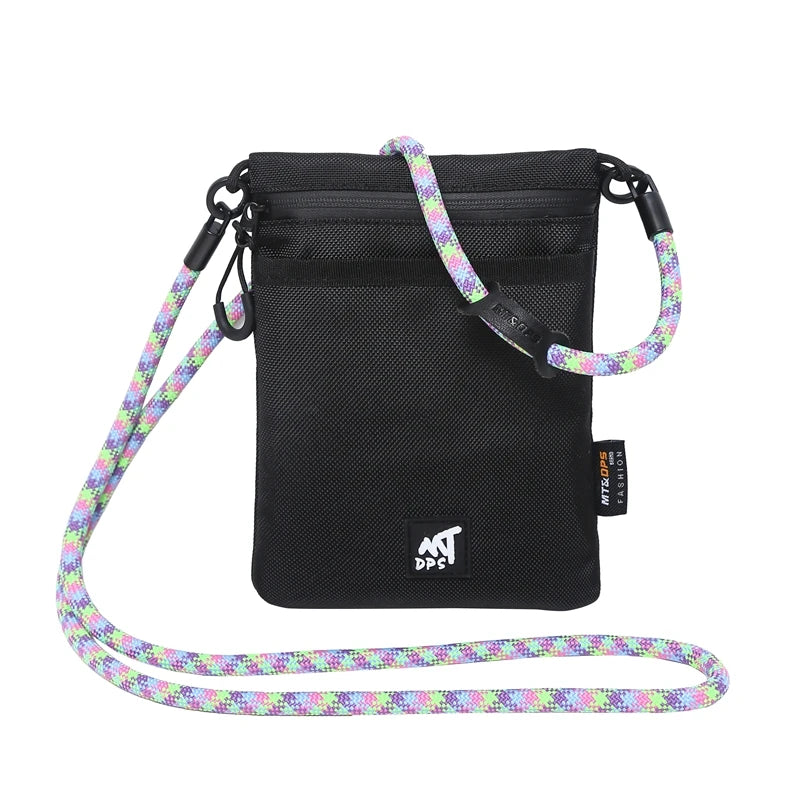 Original Design Nylon Cloth Messenger Bag | New Portable Mobile Phone Bag | Unisex Simple Shoulder Satchel with String Closure Luxegan