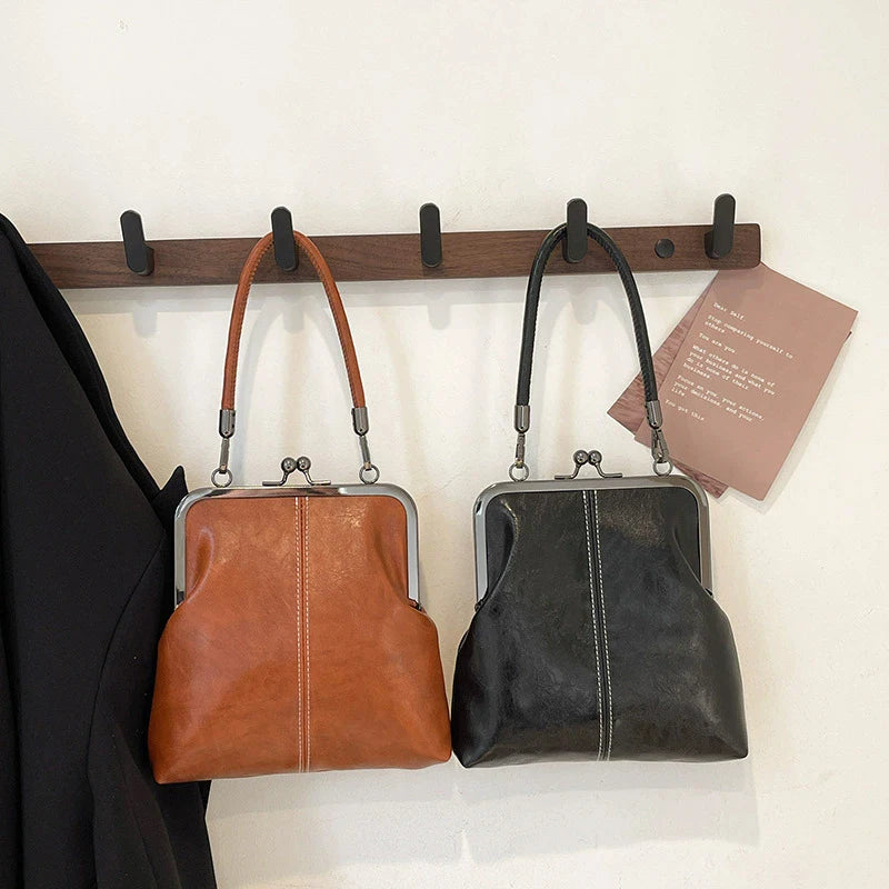 New Women’s Fashion Soft Leather Crossbody Bag | Vintage Evening Party Shoulder Tote | Versatile Cosmetic Bag & Wallet Purse with Elegant Flap Design Luxegan