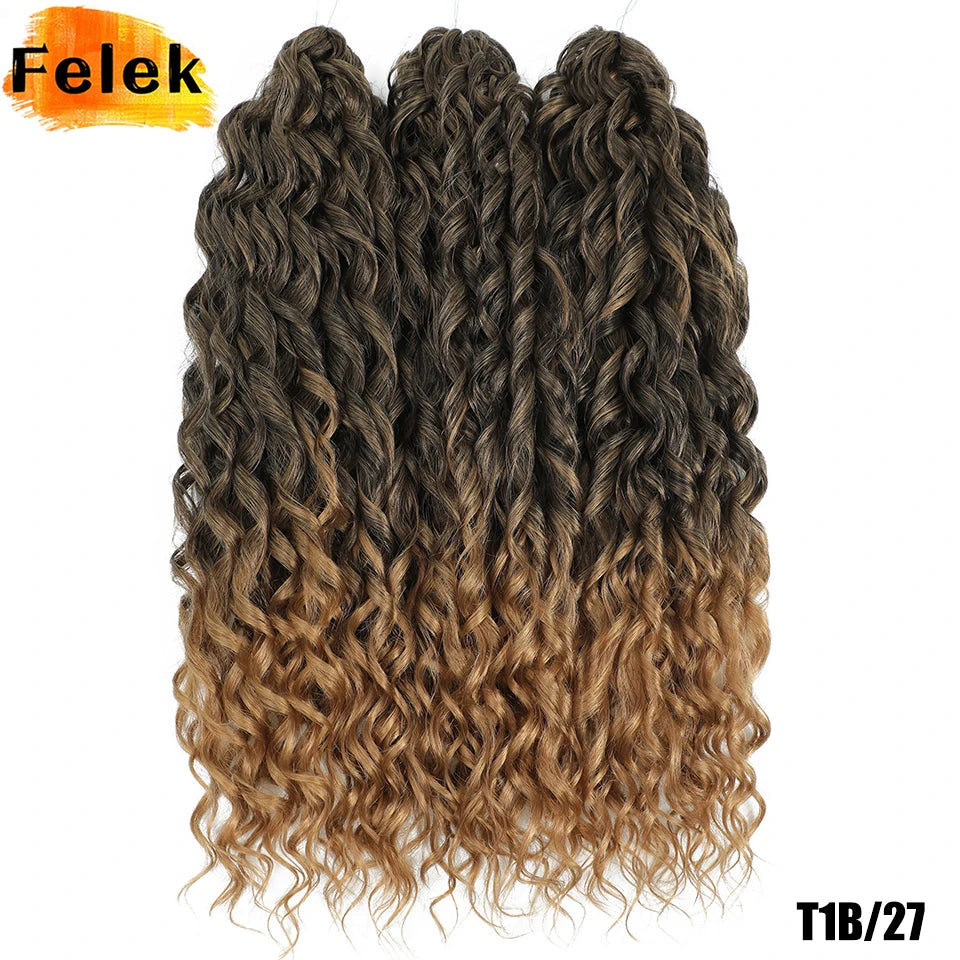 Jessica Hair Deep Wavy Twist Crochet Hair 22 Inch | 100G | 54 Colors | 3 Packs/Lot