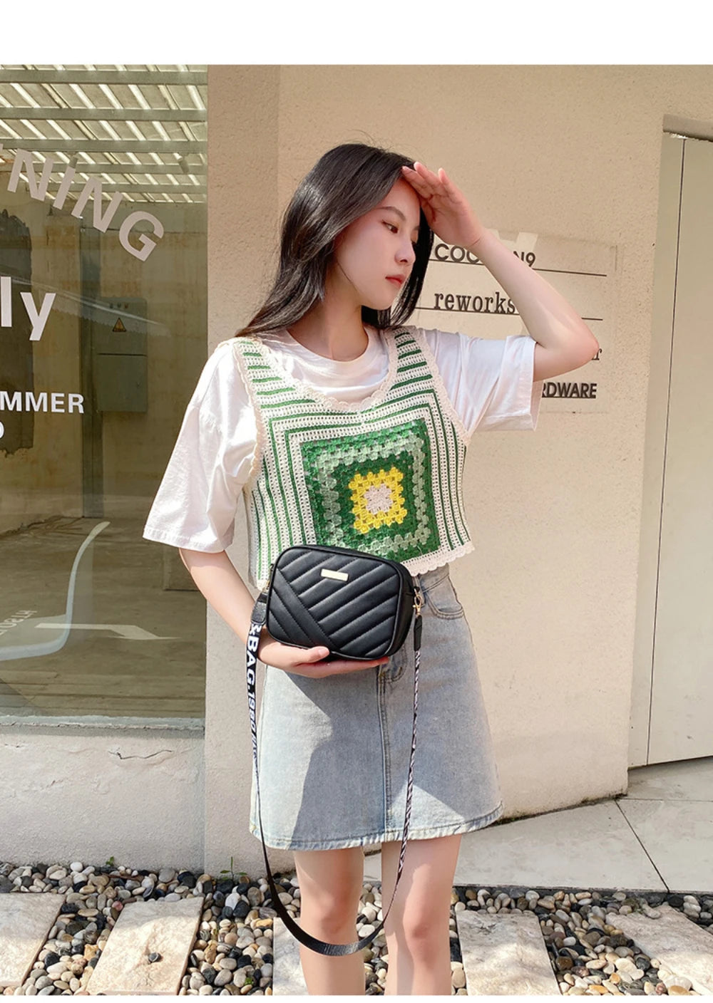 High-Quality PU Shoulder Bags for Women | Simple Crossbody Casual Messenger Bag & Phone Bag Luxegan