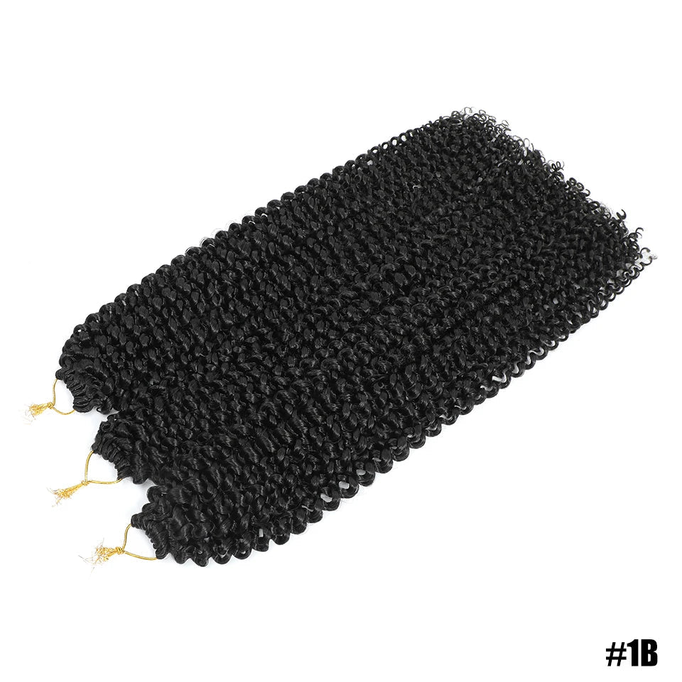 Water Wave Crochet Braiding Hair | Afro Curly Synthetic Braids for Passion Twists & Butterfly Locs 22" Luxegan