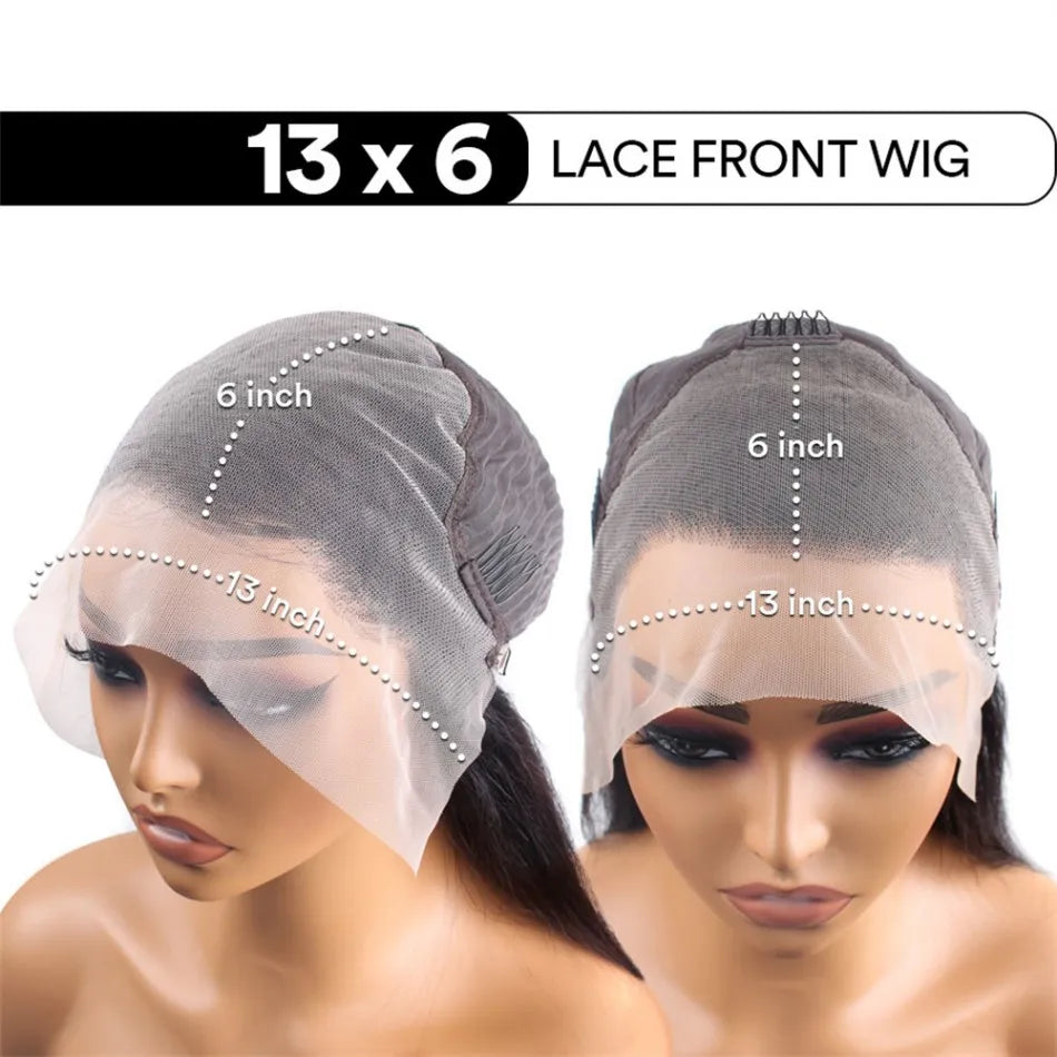 36-Inch Chocolate Brown Straight HD Lace Wig | Sophisticated 250% Density 13x6 & 13x4 Frontal | Elegant "100% Brazilian Remy" Silhouette | "Dignified" Pre-Plucked Curved Part Human Hair for Radiant Versatile Styling Luxegan
