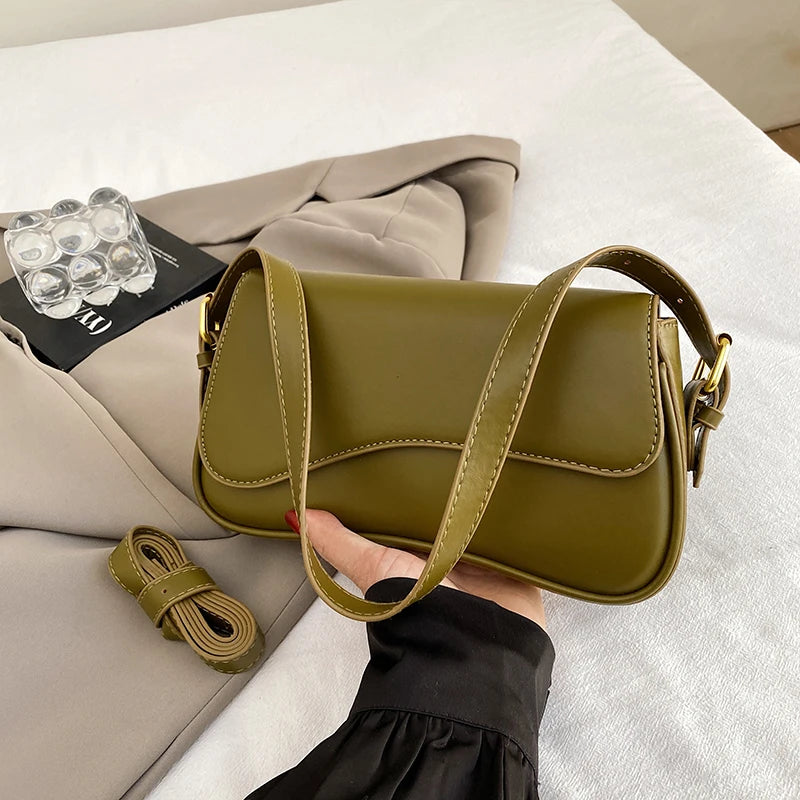 Structured Convertible Saddle Bag | Versatile Crossbody & Handbag Luxegan