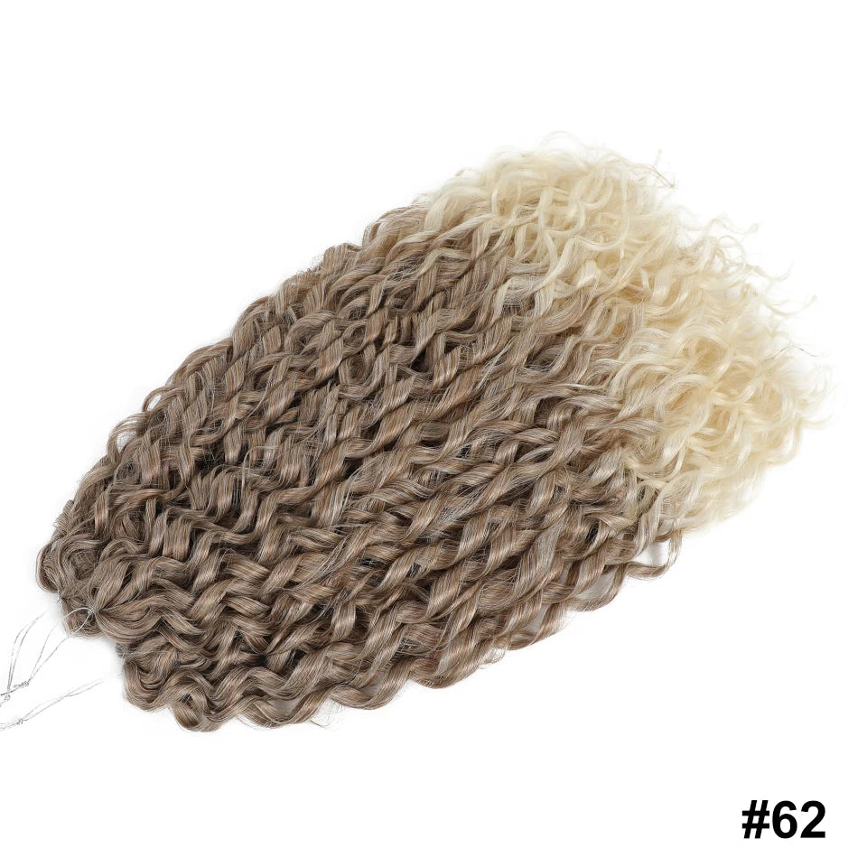 Jessica Curls Crochet Braiding Hair | Synthetic Water Wave Twist Hair 22 Inch | 53 Colors