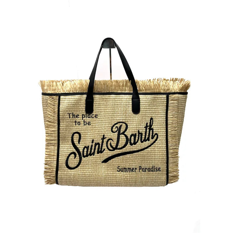 New Large Capacity Leisure Travel Bag | Handmade Canvas Tote with Tassel & Zipper Luxegan