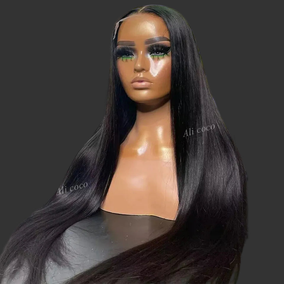 Dark Burgundy Straight HD Lace Wig | Sophisticated 180% Density 13x6 & 13x4 Frontal | Elegant "Brazilian Remy" Silhouette | "Dignified" Pre-Plucked Natural Hairline Human Hair for Radiant Versatile Styling Luxegan