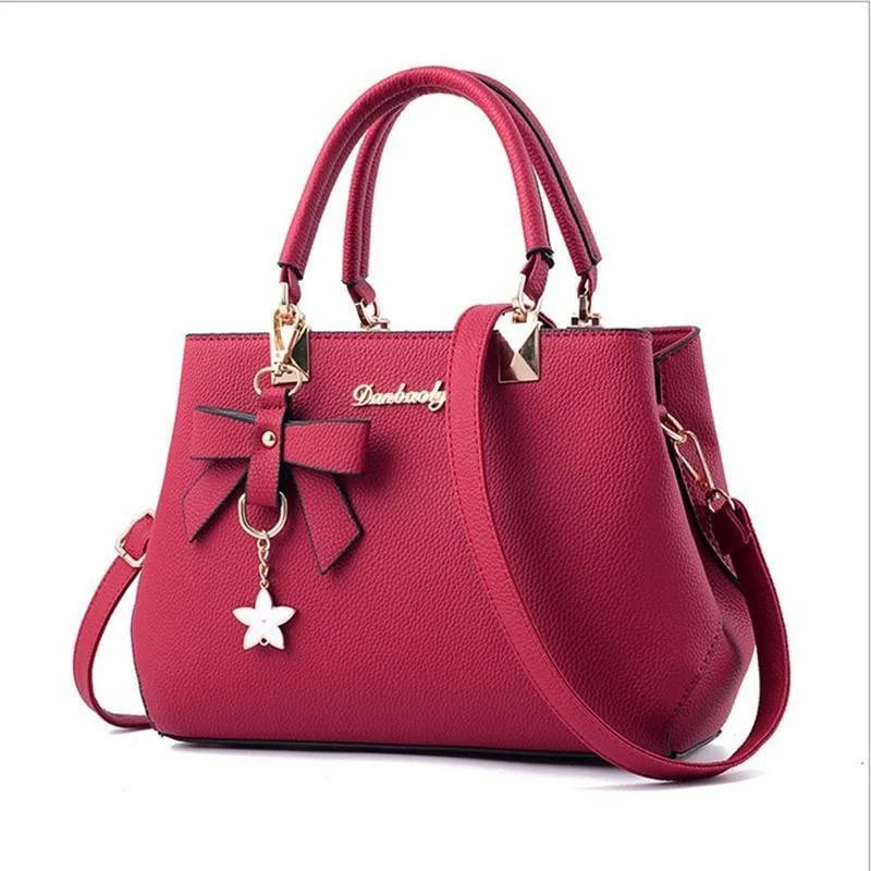 Women's Handbag Patchwork Shoulder Messenger Bag | Office Work PU Leather Female Bag & Ladies Luxury Elegant Handbag Luxegan