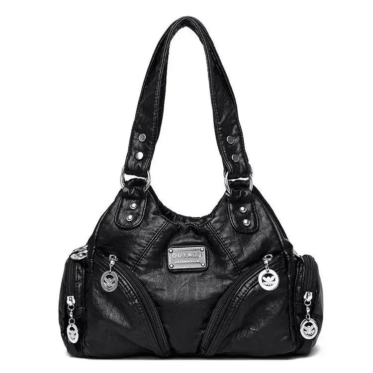 Luxury Structured Square Crossbody | Hard PU Leather Shoulder Bag Luxegan