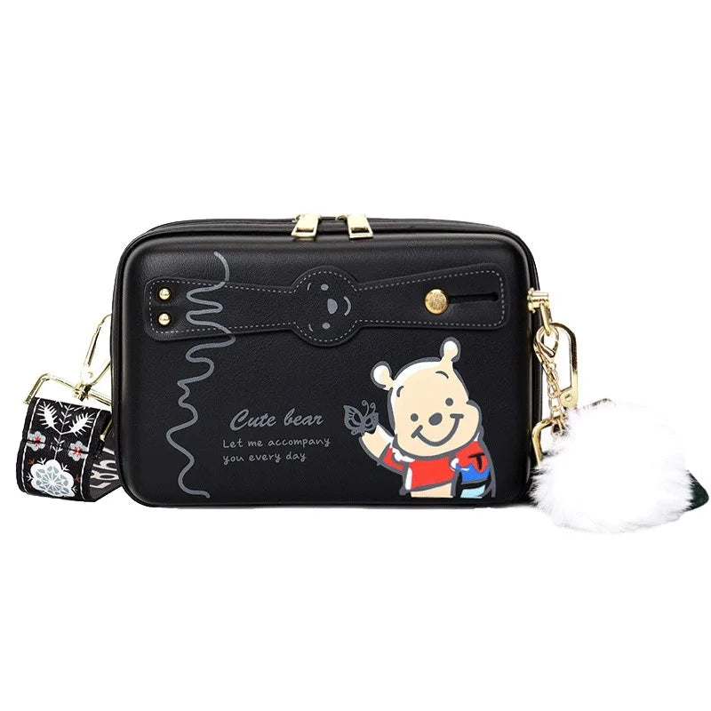 Disney Winnie the Pooh Shoulder Bag | Fashion Cartoon Print Crossbody Bag Luxegan