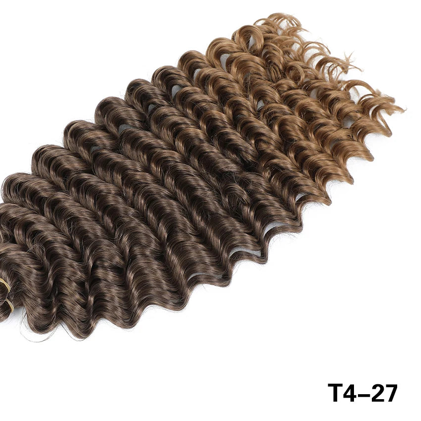 Afro Curly Deep Wavy Twist Synthetic Crochet Hair – 24 Inch | Ombre & Solid Colors | 3–9 Pack - view 12