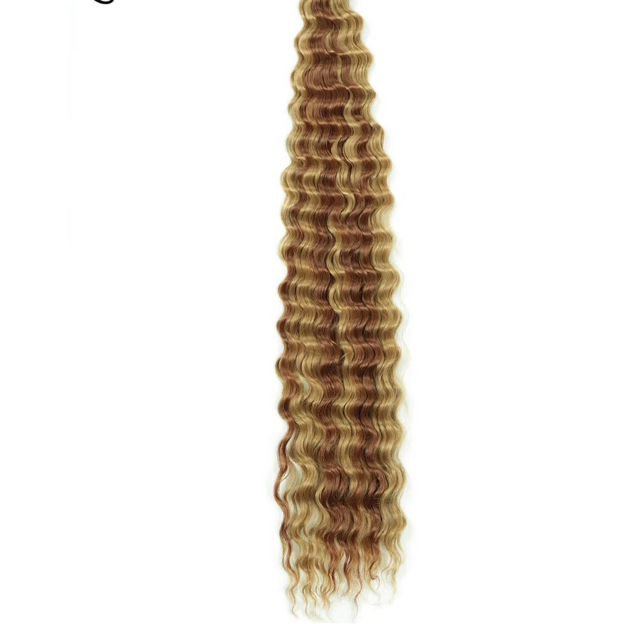 30 Inch Deep Wave Twist Crochet Hair – Synthetic Bohemian Ocean Wave Braiding Hair Extension Luxegan