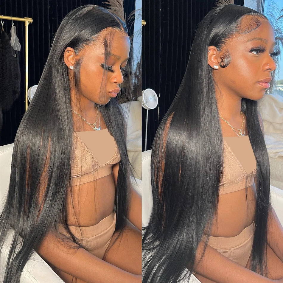 30-Inch Bone Straight Brazilian Human Hair Weave Bundles | 12A Grade Premium Remy Human Hair Weft Extensions | Luxurious 100% Brazilian Straight Sew-In Bundles (1, 3, or 4 Piece Pack, Natural Color) Luxegan