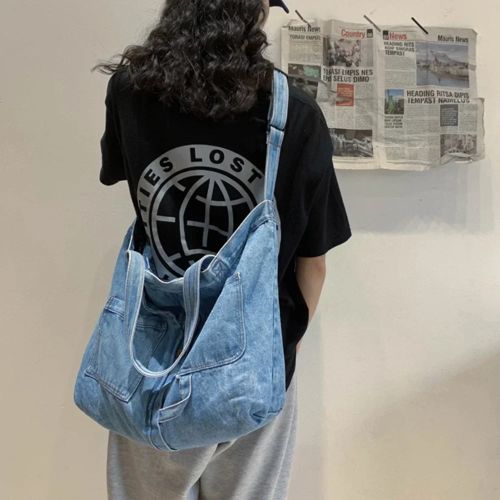 Denim Shoulder Bags for Women | Casual Jeans Bags & Designer Tote Luxegan