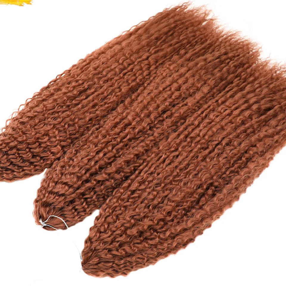 20-28 Inch Afro Curl Kinky Curly Crochet Braiding Hair | Synthetic Ombre Hair Extensions 60 - view 15
