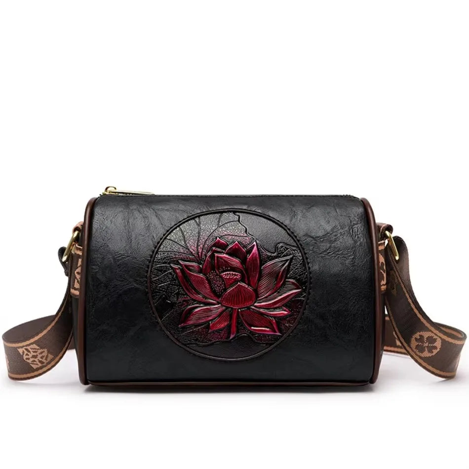 Luxury Handbag Fashion Print Large Capacity Soft Leather Women Shoulder Crossbody Bag | Leisure Designer Ladies Purses and Handbag Luxegan