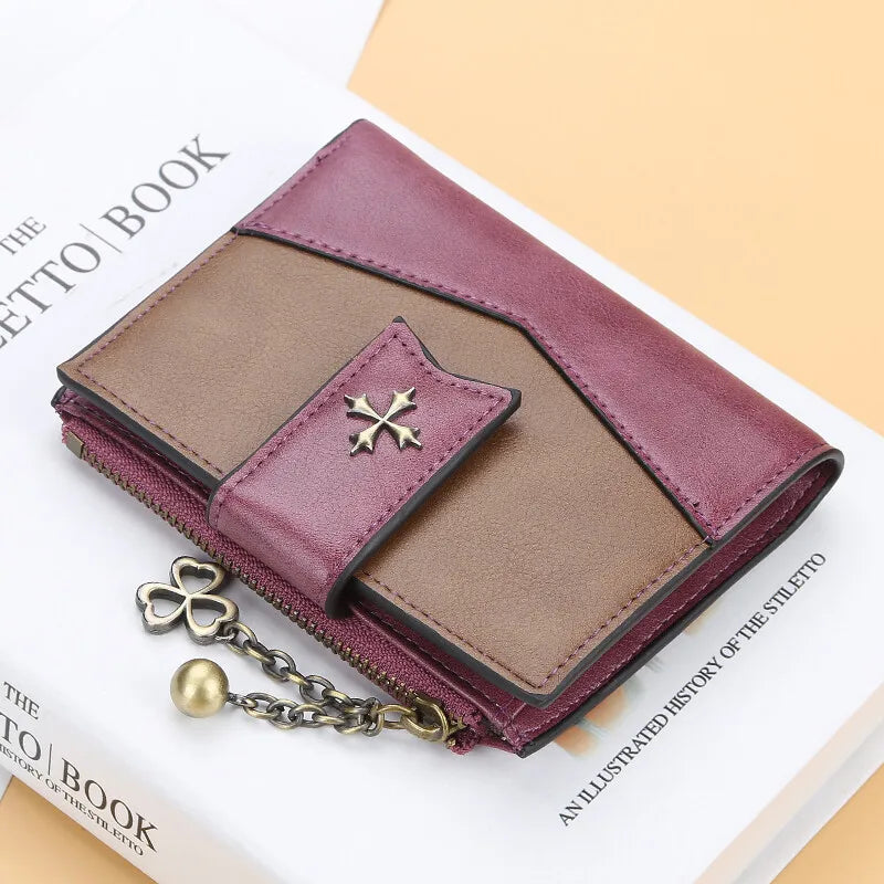 Women’s Casual PU Leather Bifold Wallet | Sophisticated Ladies Clutch & Credit Card Holder | Fashion-Forward Zipper Coin Purse | Elegant Standard Wallet & Portable Handbag Gift Luxegan