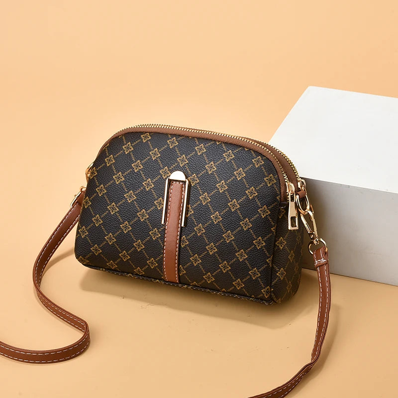 Trendy Printed Shell Bag | Casual Crossbody & Shoulder Purse Luxegan