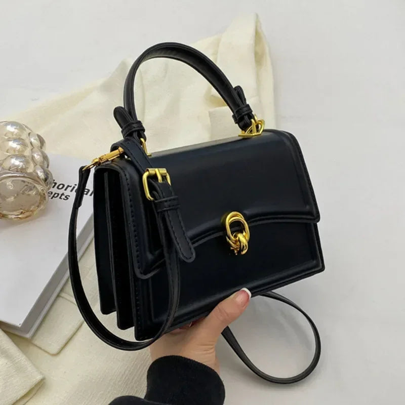 New Small PU Leather Crossbody Bags for Women | Simple Totes Shoulder Bag & Lady Luxury Brand Designer Handbags and Purses Luxegan